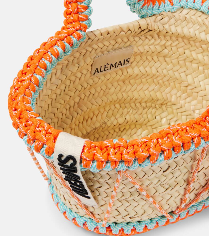 Al√É¬©mais Luis Mini macram√É¬© basket bag