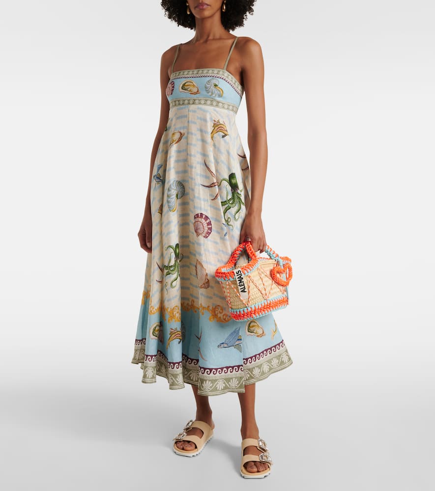 Al√É¬©mais Luis Mini macram√É¬© basket bag