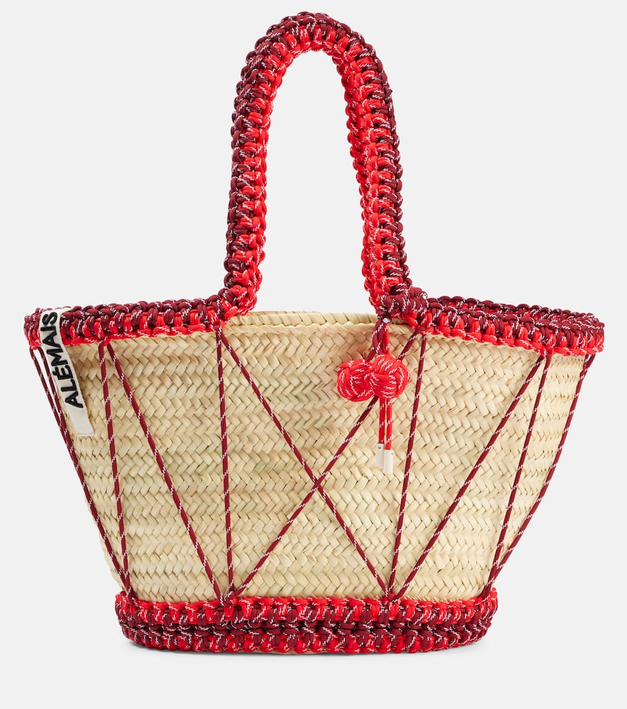 Al√É¬©mais Lalo Maxi macram√É¬© basket bag. Shop Alemais Beach Bags for women now.
