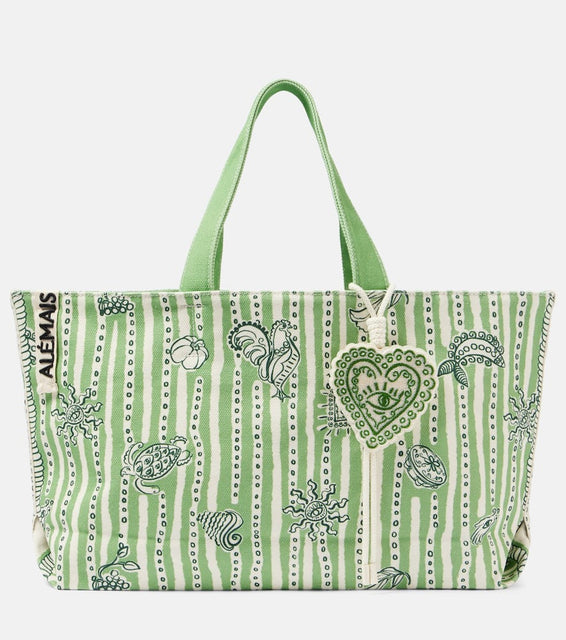Al√É¬©mais Lula Large printed canvas tote bag. Shop Alemais Tote Bags for women now.