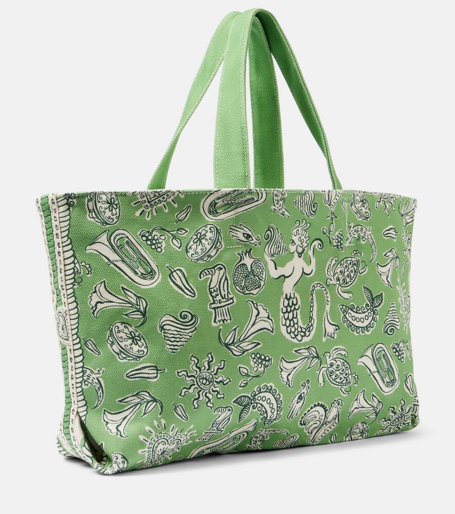 Al√É¬©mais Lula Large printed canvas tote bag