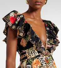 Camilla Ruffled floral cotton maxi dress