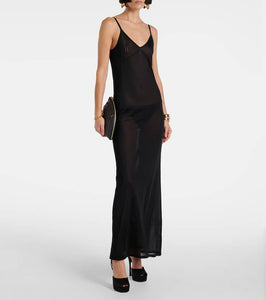 Saint Laurent Jersey slip dress