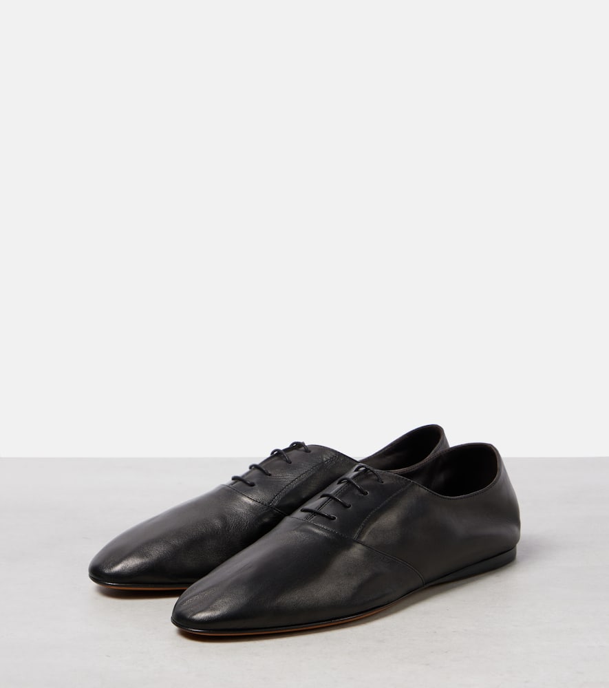The Row Hereditas leather Oxford shoes