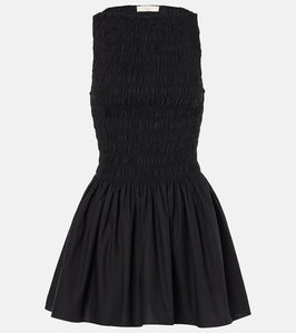 Faithfull Shirred cotton minidress