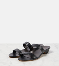 The Row Awar leather slides