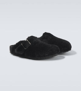 Birkenstock 1774 Boston 1774 shearling-lined suede mules