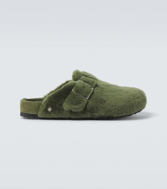 Birkenstock 1774 Boston 1774 shearling-lined suede mules