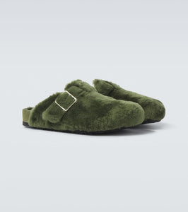Birkenstock 1774 Boston 1774 shearling-lined suede mules