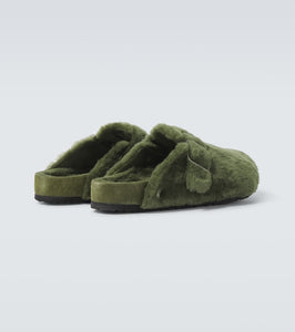 Birkenstock 1774 Boston 1774 shearling-lined suede mules
