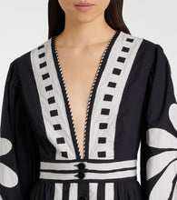 Farm Rio Nature Black printed cotton maxi dress