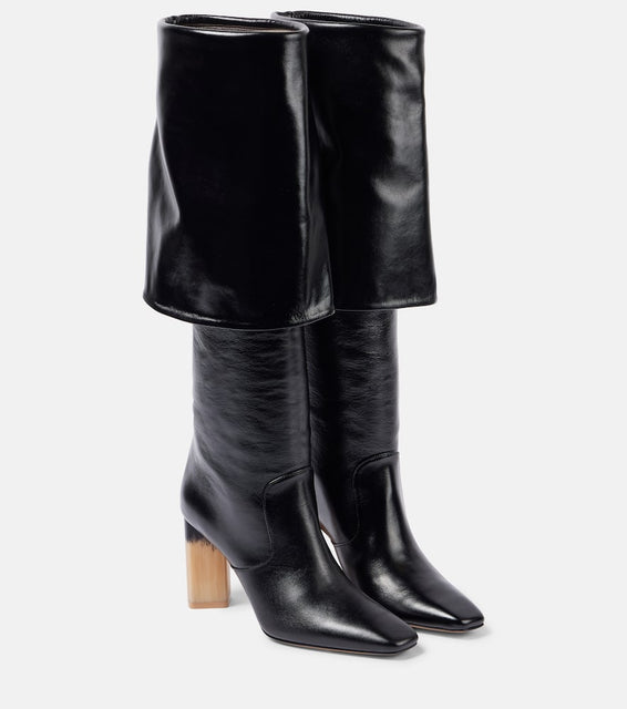 Chloe Georgia 90 leather knee-high boots