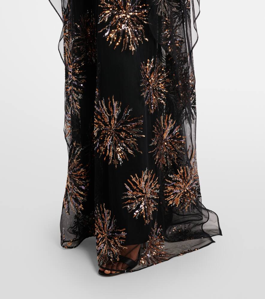 Taller Marmo Gran Soleil embellished tulle kaftan