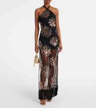 Taller Marmo Nina Soleil sequined maxi dress