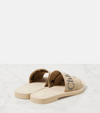 Chloe Woody logo embroidered slides