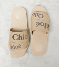 Chloe Woody logo embroidered slides
