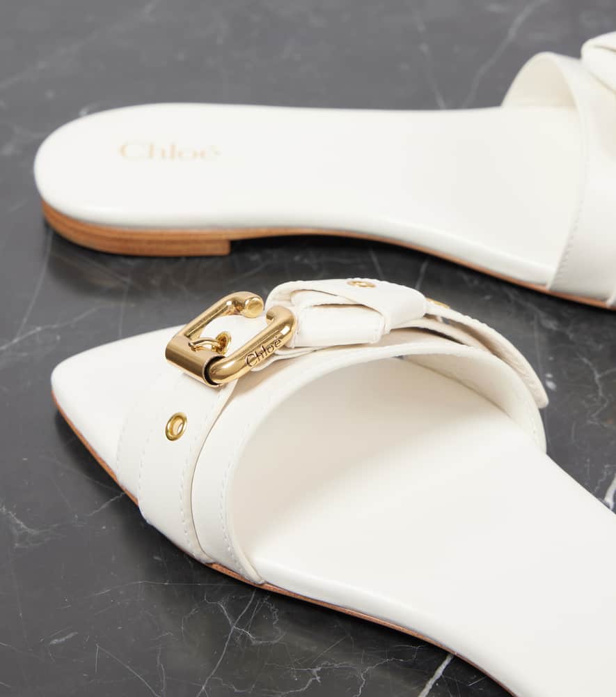 Chloe Mae leather slides