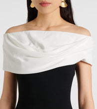 Solace London Eva colorblocked cr√É¬™pe gown
