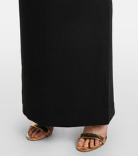 Solace London Eva colorblocked cr√É¬™pe gown
