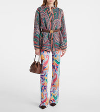 Etro Mini paisley jacquard and canvas bucket bag