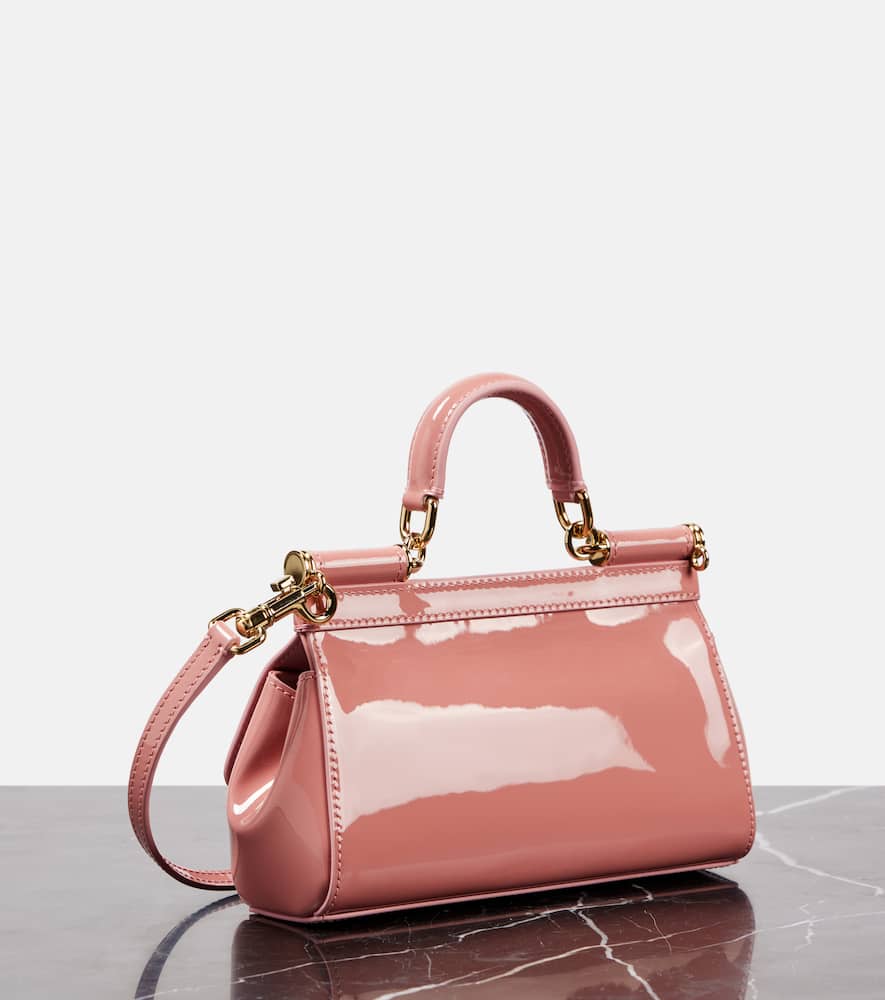 Dolce&Gabbana Sicily Small patent leather tote bag