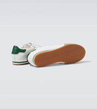 Saint Laurent Aston suede-trimmed sneakers