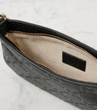 Gucci GG Super Mini debossed leather shoulder bag
