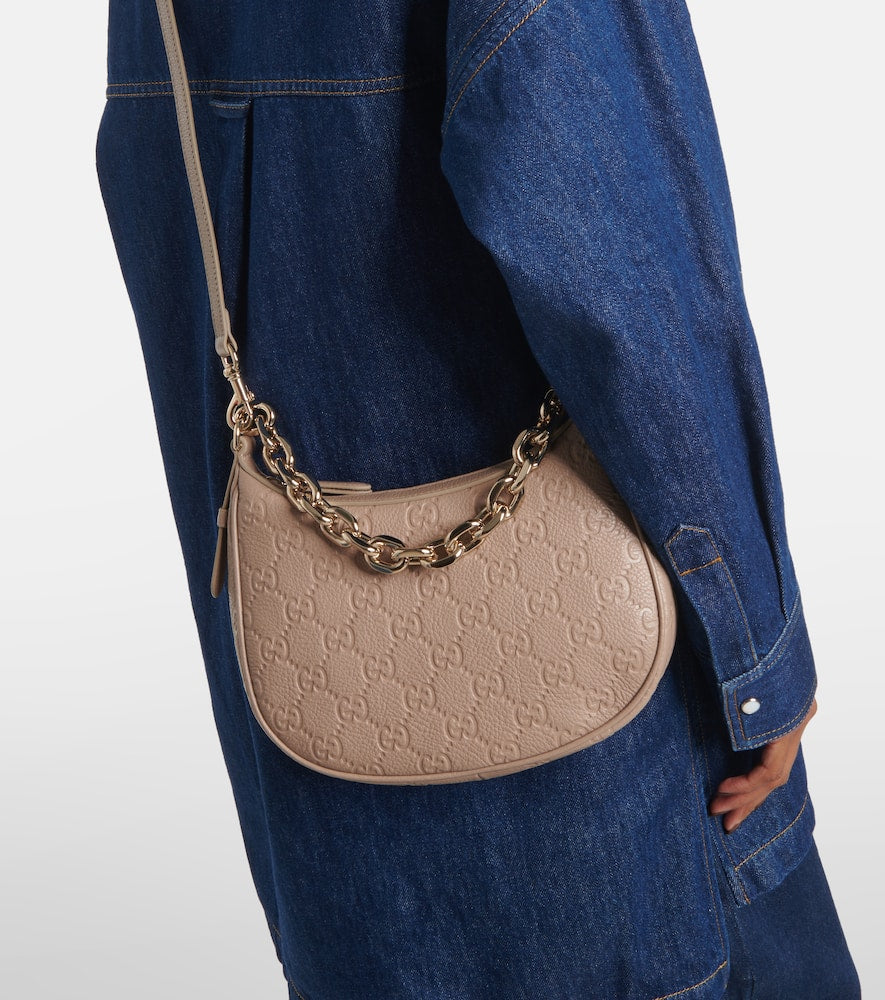 Gucci GG Emblem Small leather shoulder bag