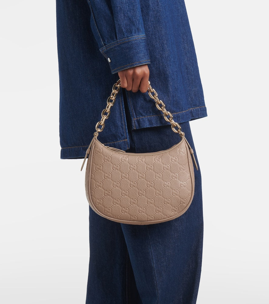 Gucci GG Emblem Small leather shoulder bag