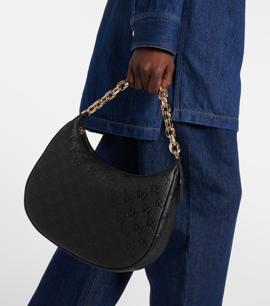 Gucci GG Medium debossed leather shoulder bag