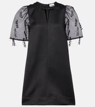 Ganni Embroidered organza minidress