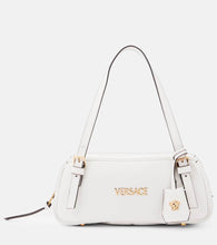 Versace Tag Bowling Medium leather shoulder bag. Shop Versace Shoulder Bags for women now.