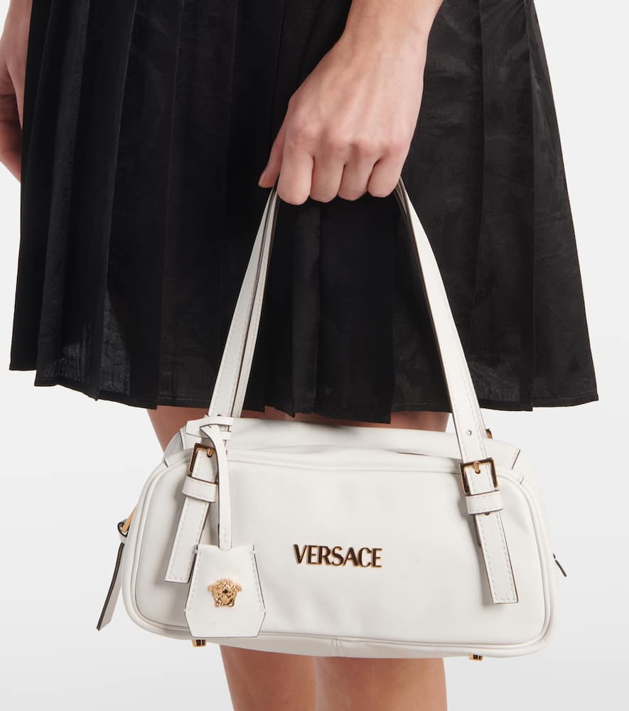 Versace Tag Bowling Medium leather shoulder bag