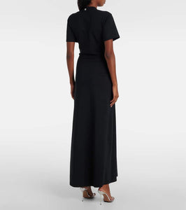 Rabanne Cutout jersey maxi dress