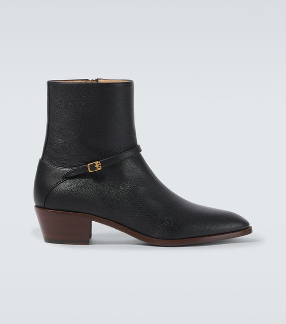 Valentino Garavani Pat VLogo Signature leather ankle boots