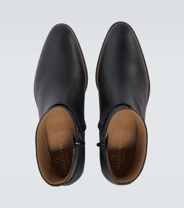 Valentino Garavani Pat VLogo Signature leather ankle boots
