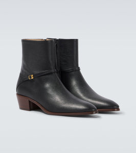 Valentino Garavani Pat VLogo Signature leather ankle boots