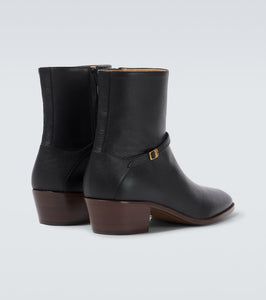 Valentino Garavani Pat VLogo Signature leather ankle boots