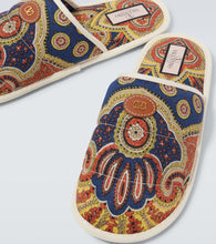 Valentino Garavani Paisley denim slides