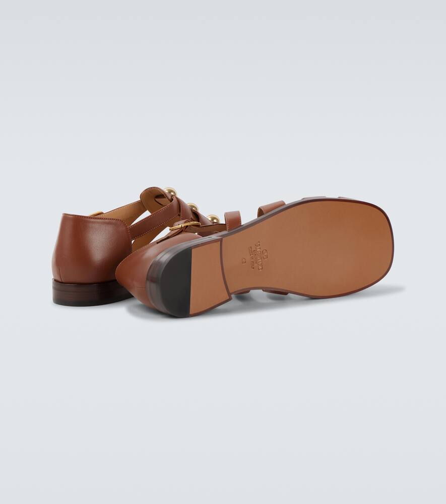 Valentino Garavani Studded leather fisherman sandals