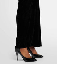 Alaia Ruched velvet midi dress
