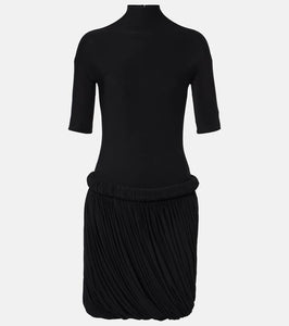 Alaia Draped jersey midi dress