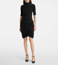 Alaia Draped jersey midi dress