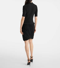 Alaia Draped jersey midi dress