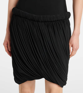 Alaia Draped jersey midi dress