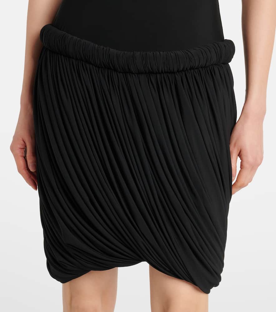 Alaia Draped jersey midi dress