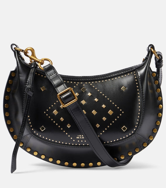 Isabel Marant Oskan Moon leather shoulder bag. Shop Isabel Marant Shoulder Bags for women now.