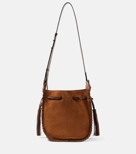 Isabel Marant Silao Medium suede bucket bag. Shop Isabel Marant Shoulder Bags for women now.