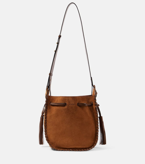Isabel Marant Silao Medium suede bucket bag. Shop Isabel Marant Shoulder Bags for women now.