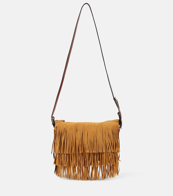 Isabel Marant Leyden Mini fringed suede shoulder bag. Shop Isabel Marant Shoulder Bags for women now.